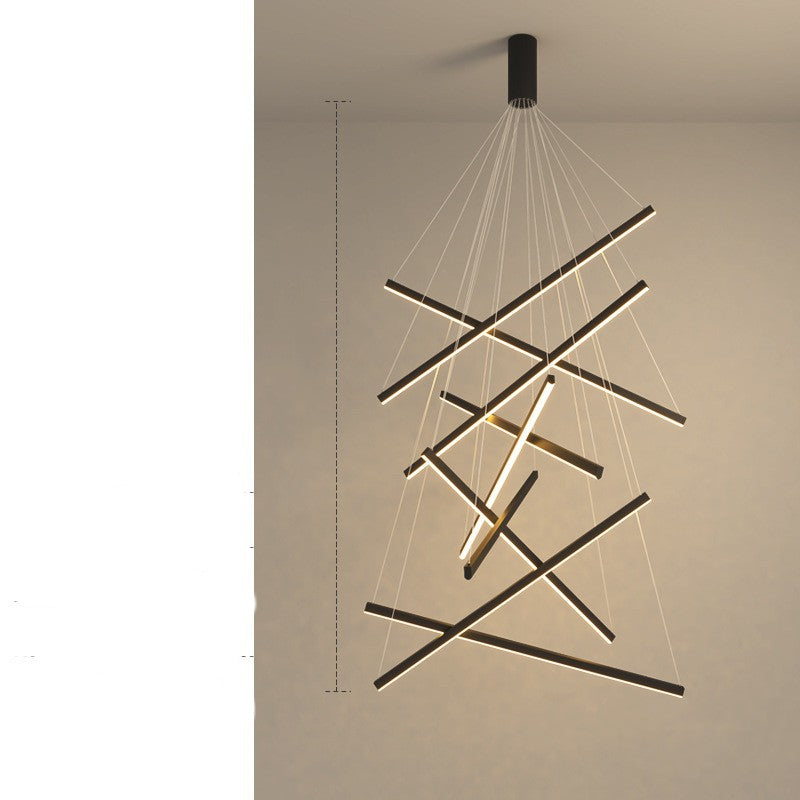 Modern Glass Pendant Chandelier with Remote Control