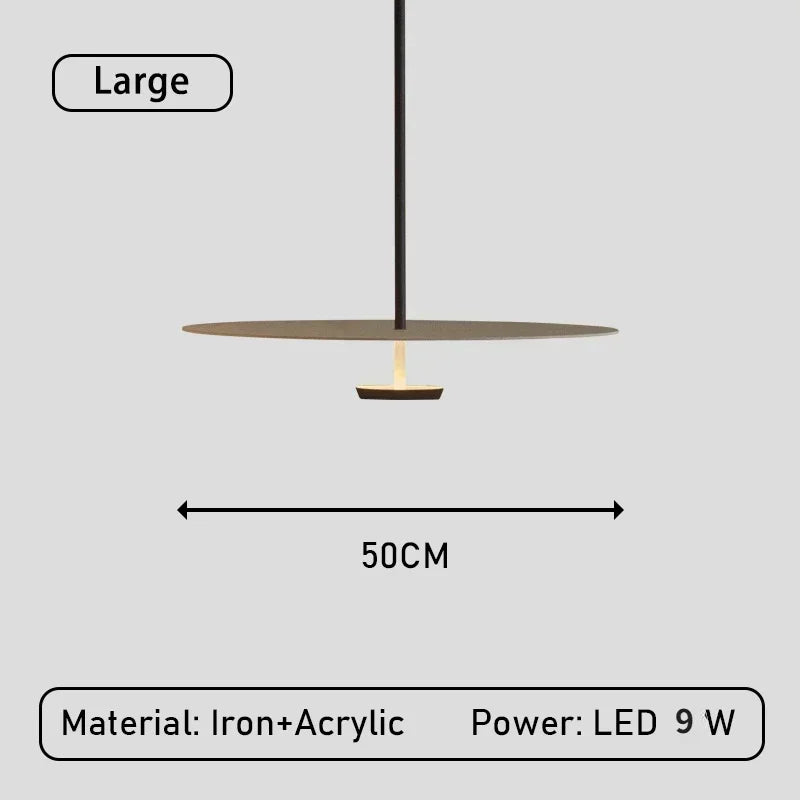 Minimalist Iron Pendant Light for Bedroom