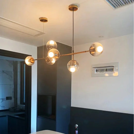 Lámpara Colgante Minimalista de Cristal para Comedor
