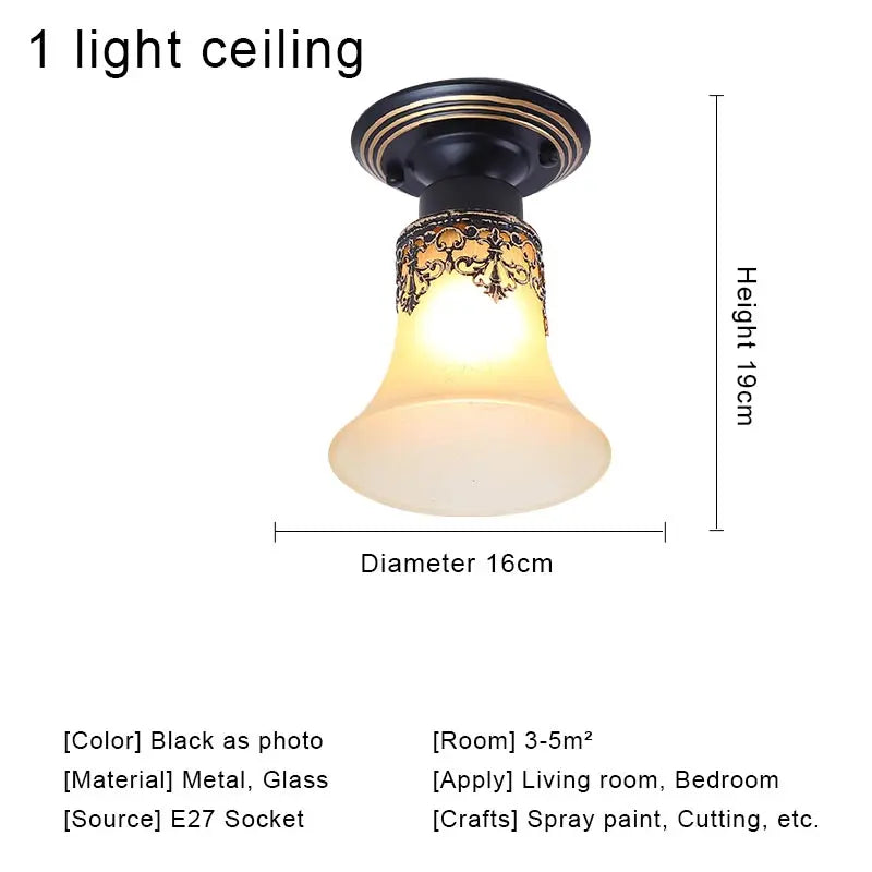 Lámpara colgante de araña vintage de cristal para iluminación interior de sala de estar, dormitorio, cocina, candelabros retro, accesorios de iluminación tipo loft
