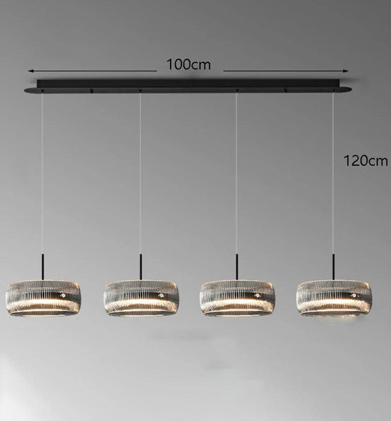 Minimalist Glass Pendant Light for Dining Room