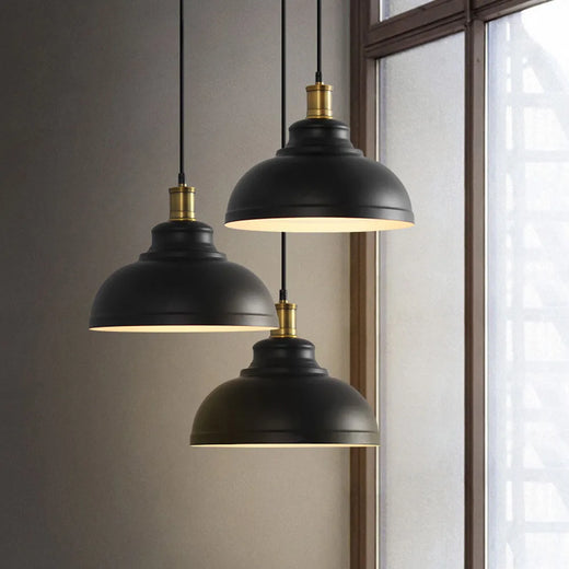 Industrial Iron Pendant Light for Dining Room Kitchen