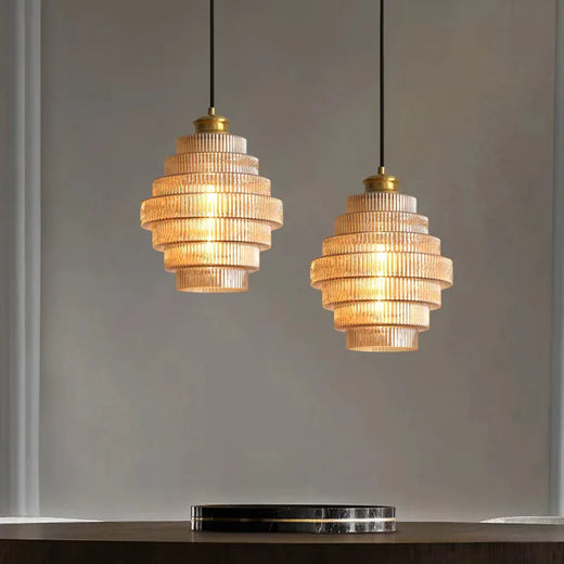 Lámpara colgante de cristal nórdico para comedor