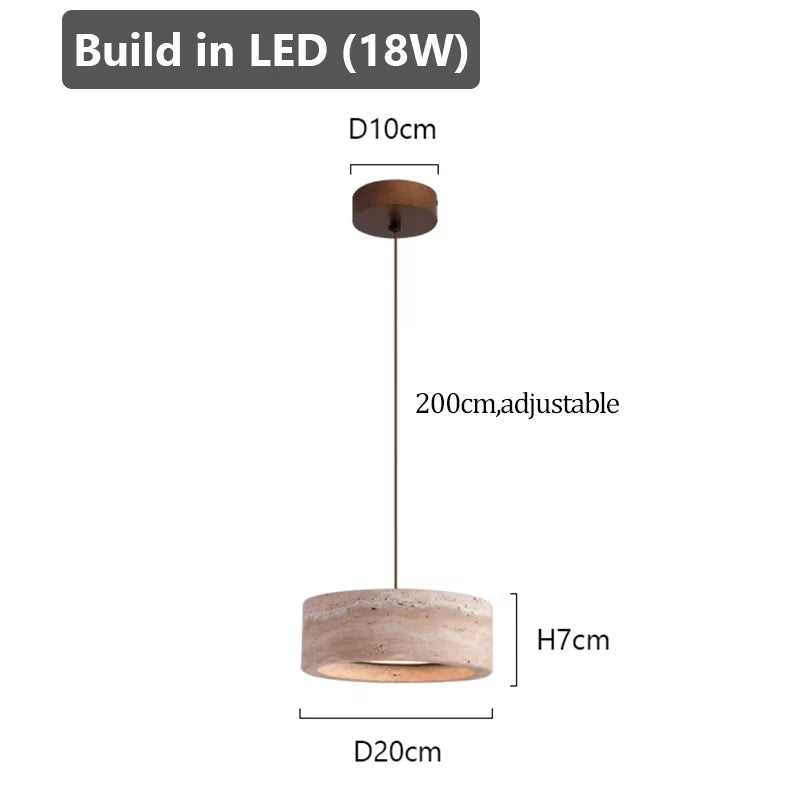 Nordic Travertine Pendant Light for Dining Room