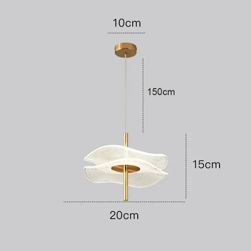 Nordic LED Acrylic Pendant Light for Bedroom