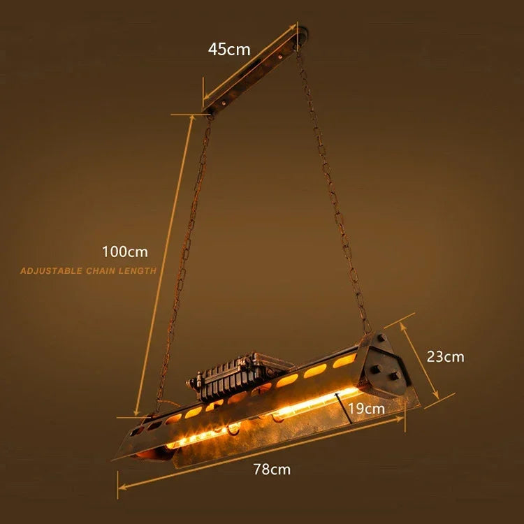 Industrial Iron Pendant Light for Dining Room
