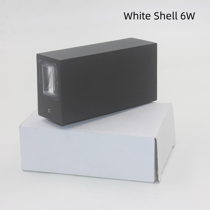 Modern Double-Head LED Outdoor Wall Light Spotlight