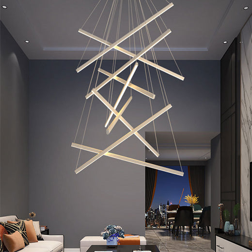 Modern Glass Pendant Chandelier with Remote Control