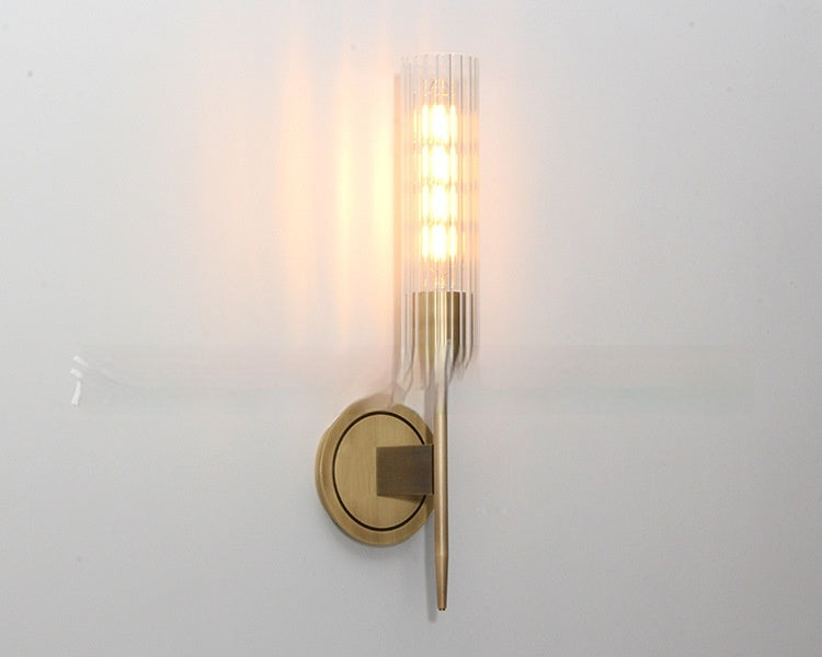 Lámpara de pared de cristal creativa posmoderna para sala de estar o dormitorio