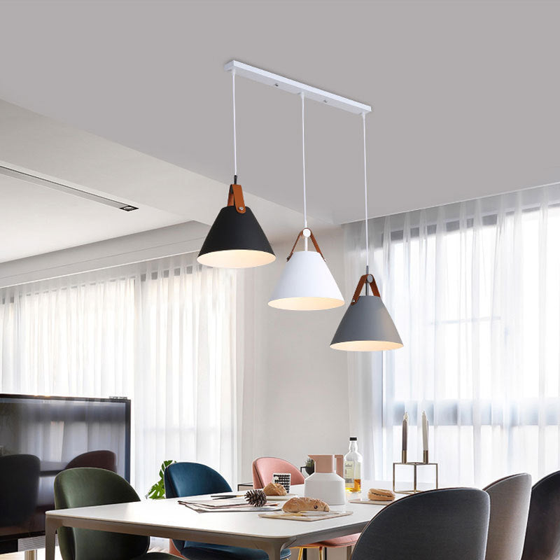 Lámpara de araña nórdica para comedor, arte creativo, personalidad sencilla, lámpara de bar para dormitorio, Macaron