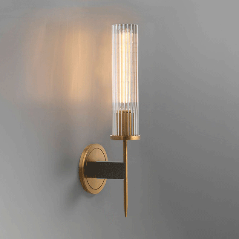 Lámpara de pared de cristal creativa posmoderna para sala de estar o dormitorio