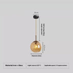 Modern Glass Pendant Chandelier for Bedroom