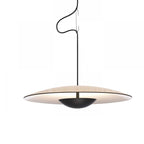 Lámpara Colgante Nórdica OVNI - Diseño Madera/Negro