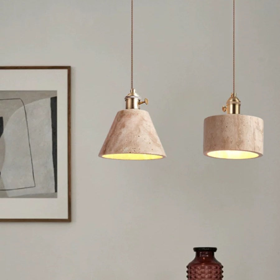 Modern Stone Pendant Chandelier LED