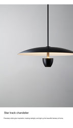 Candelabro colgante negro minimalista moderno