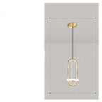 Modern LED Aluminum Ceiling Light Bedroom Pendant