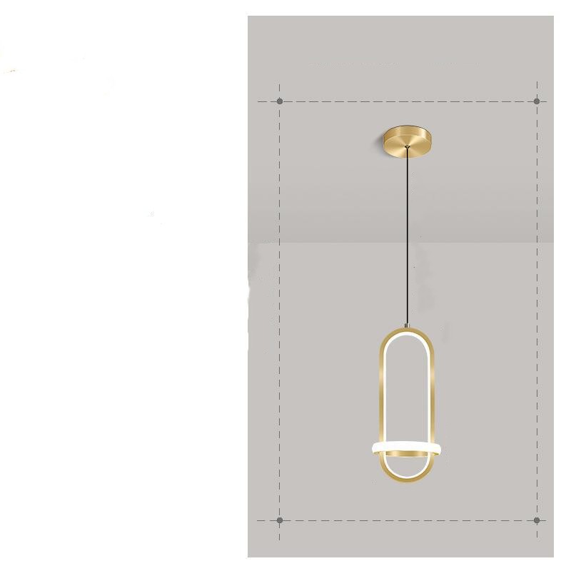 Modern LED Aluminum Ceiling Light Bedroom Pendant