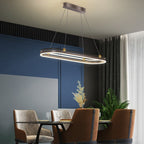 Lámpara de araña colgante LED de aluminio moderno con pantalla de PMMA