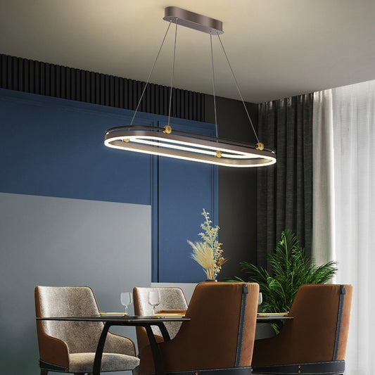Modern Aluminum LED Pendant Chandelier with PMMA Shade