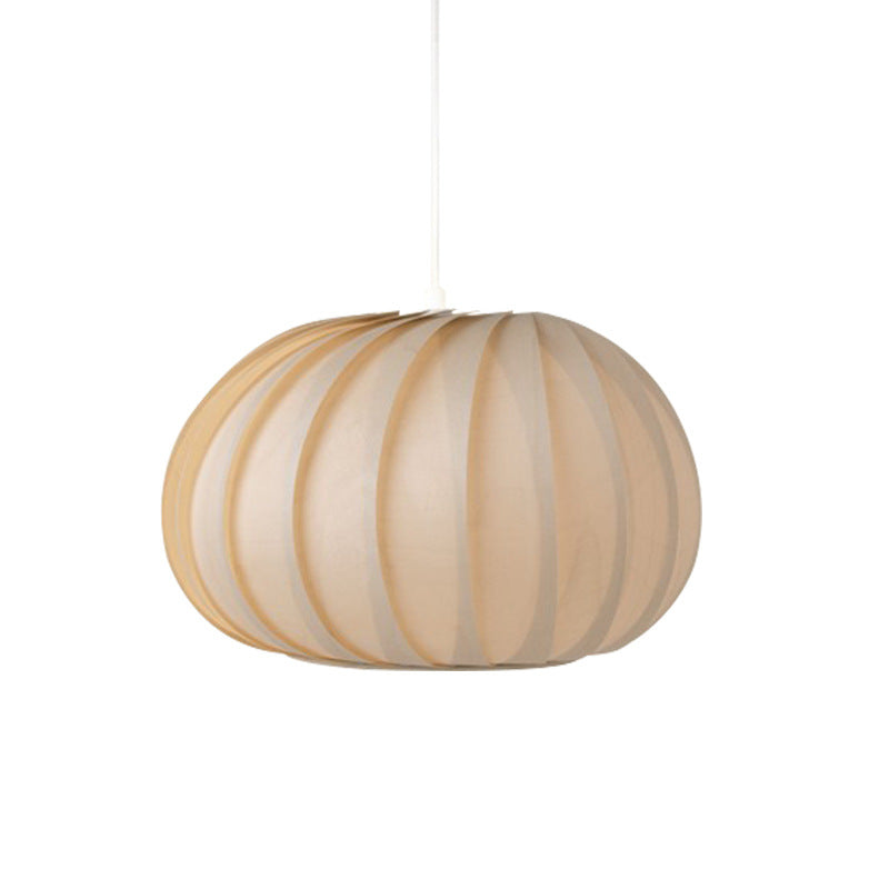 Lámpara colgante de madera de calabaza japonesa