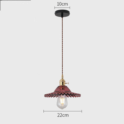 Nordic Glass Pendant Chandelier Copper Fixture
