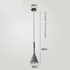 Minimalist Iron & Aluminum Single Head Pendant Light