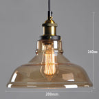 Lámpara Colgante de Techo Nórdica Minimalista de Cristal