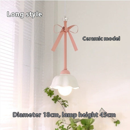 Cream Pendant Lamp Minimal Hanging Light