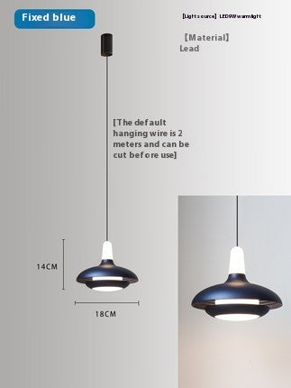 Lámpara colgante de techo nórdica ajustable con LED, diseño minimalista