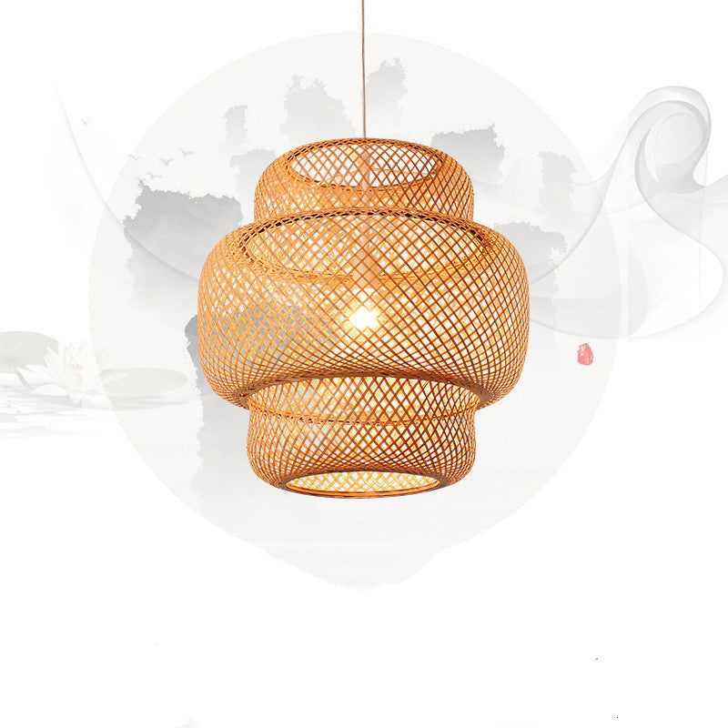 Nordic Bamboo Weaving Pendant Light