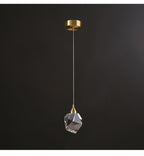 Copper Crystal 3-Head Modern Pendant Light