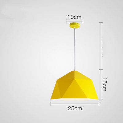 Colorful Geometric Iron Pendant Light