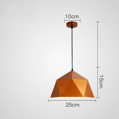 Colorful Geometric Iron Pendant Light