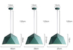 Colorful Geometric Iron Pendant Light