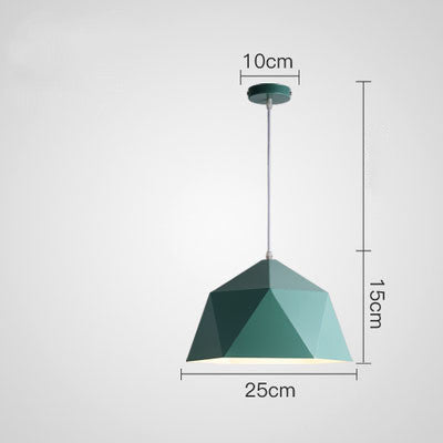 Colorful Geometric Iron Pendant Light