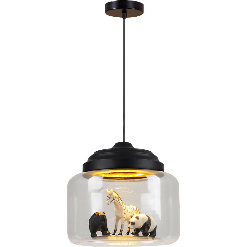 Modern Glass Pendant Lamp for Kids Room