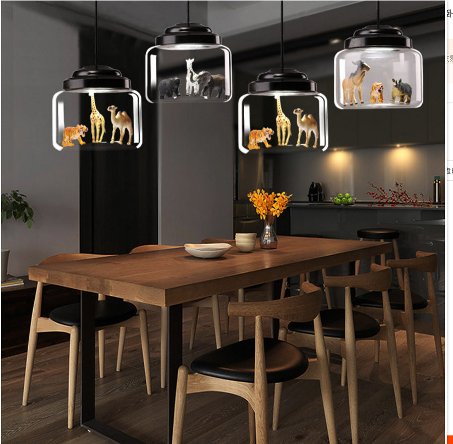Lámpara Colgante de Cristal Moderna para Habitación Infantil