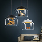 Lámpara Colgante de Cristal Moderna para Habitación Infantil