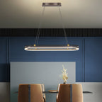 Lámpara de araña colgante LED de aluminio moderno con pantalla de PMMA