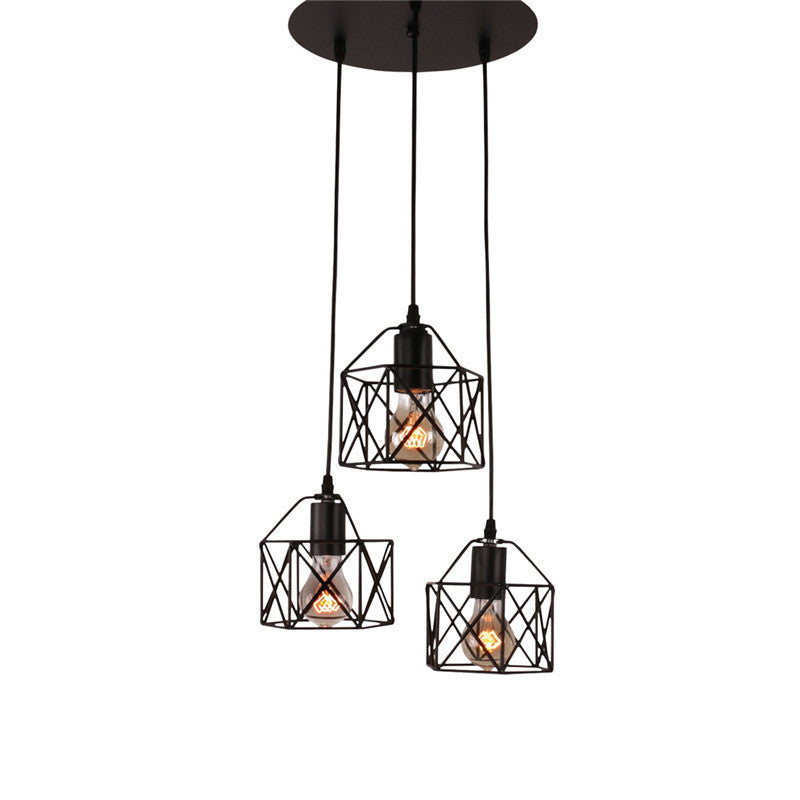 American Country Style Iron Pendant Light