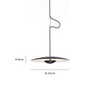 Lámpara Colgante Nórdica OVNI - Diseño Madera/Negro