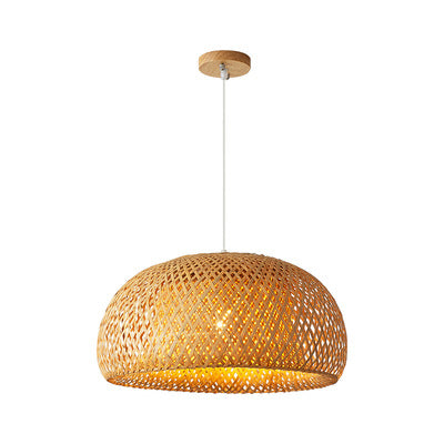 Japanese Bamboo Woven Pendant Light