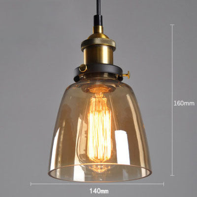 Lámpara de araña nórdica retro minimalista de cristal para comedor