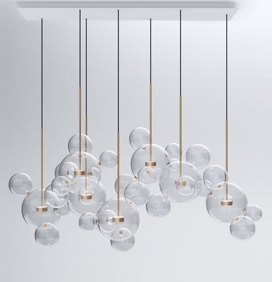 Araña de cristal LED Mickey Burbuja de Jabón para Sala de Estar Dormitorio Comedor