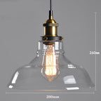 Lámpara Colgante de Techo Nórdica Minimalista de Cristal