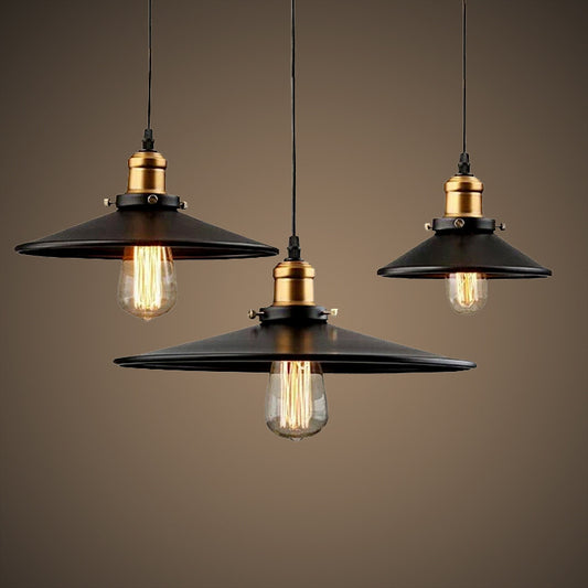 Vintage Iron Art Pendant Chandelier