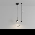 Lámpara colgante de hierro moderna con múltiples cabezales, candelabro para comedor