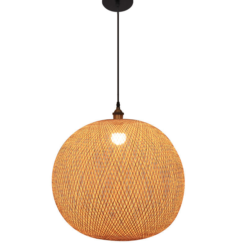 Lámpara de araña pastoral Zen, lámpara colgante minimalista para salón de té