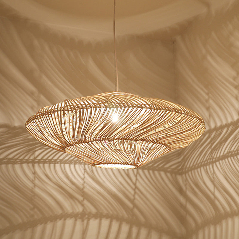 Zen Rattan Woven Pendant Ceiling Lamp
