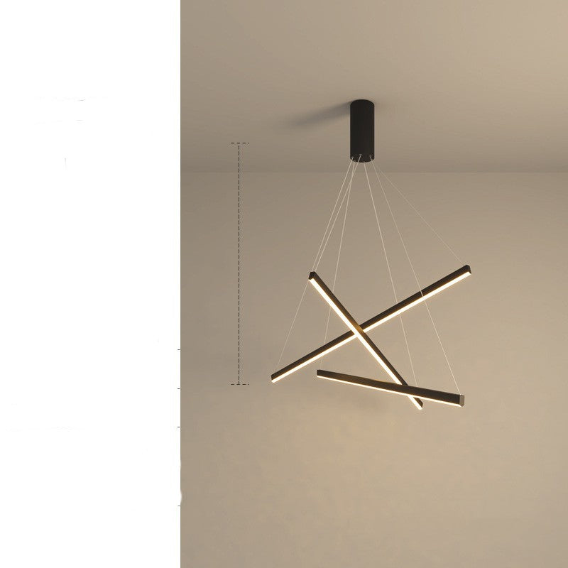 Modern Glass Pendant Chandelier with Remote Control